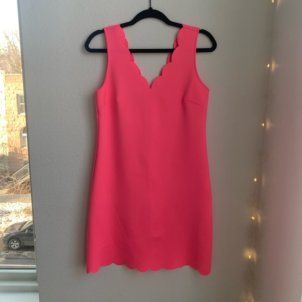 Lilly Pulitzer pink scalloped mini dress